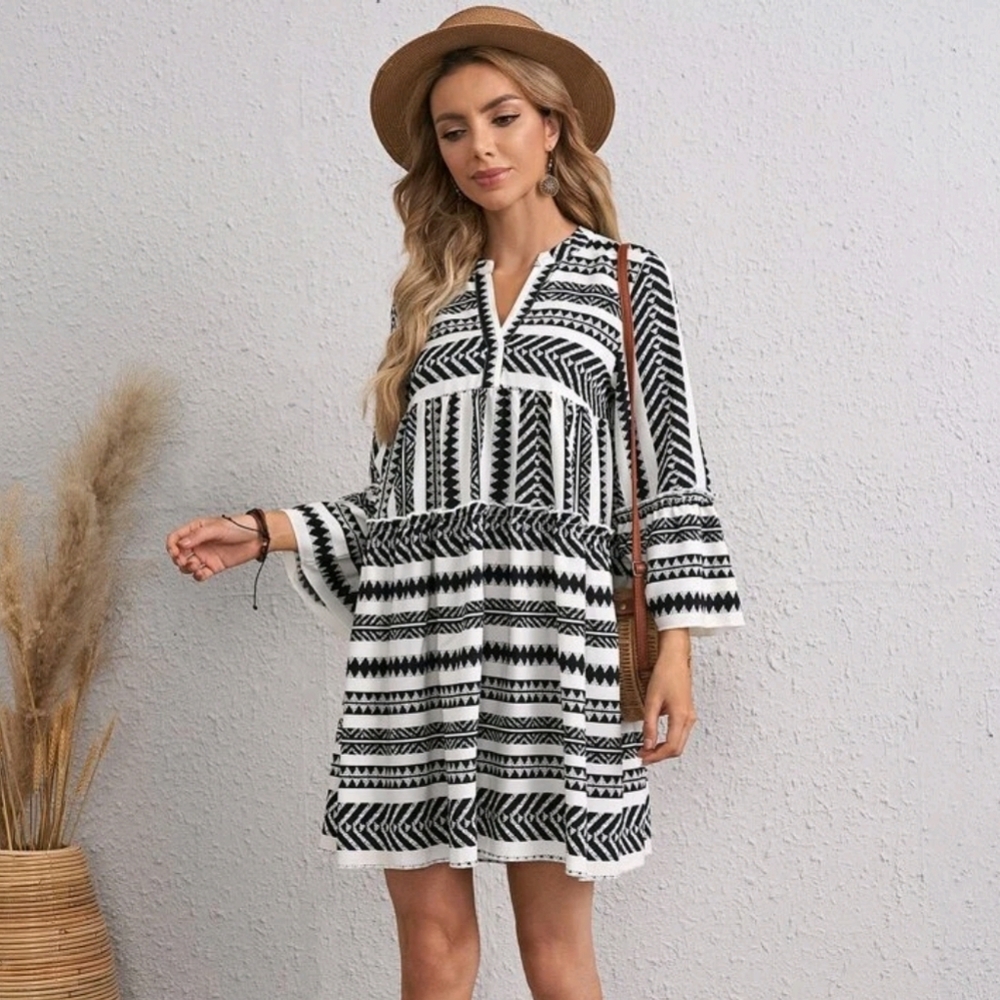 Boho Midi Caftan Dress